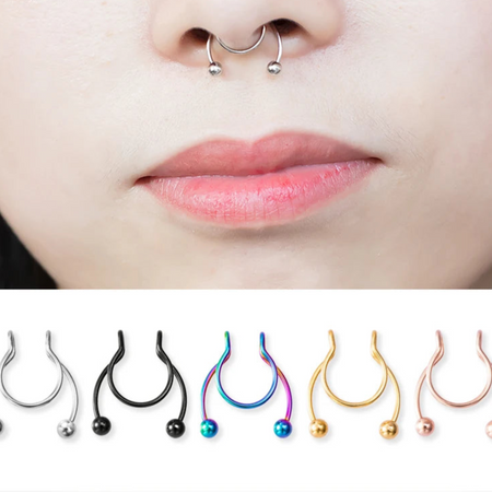 Faux Piercing Septum avec Boule