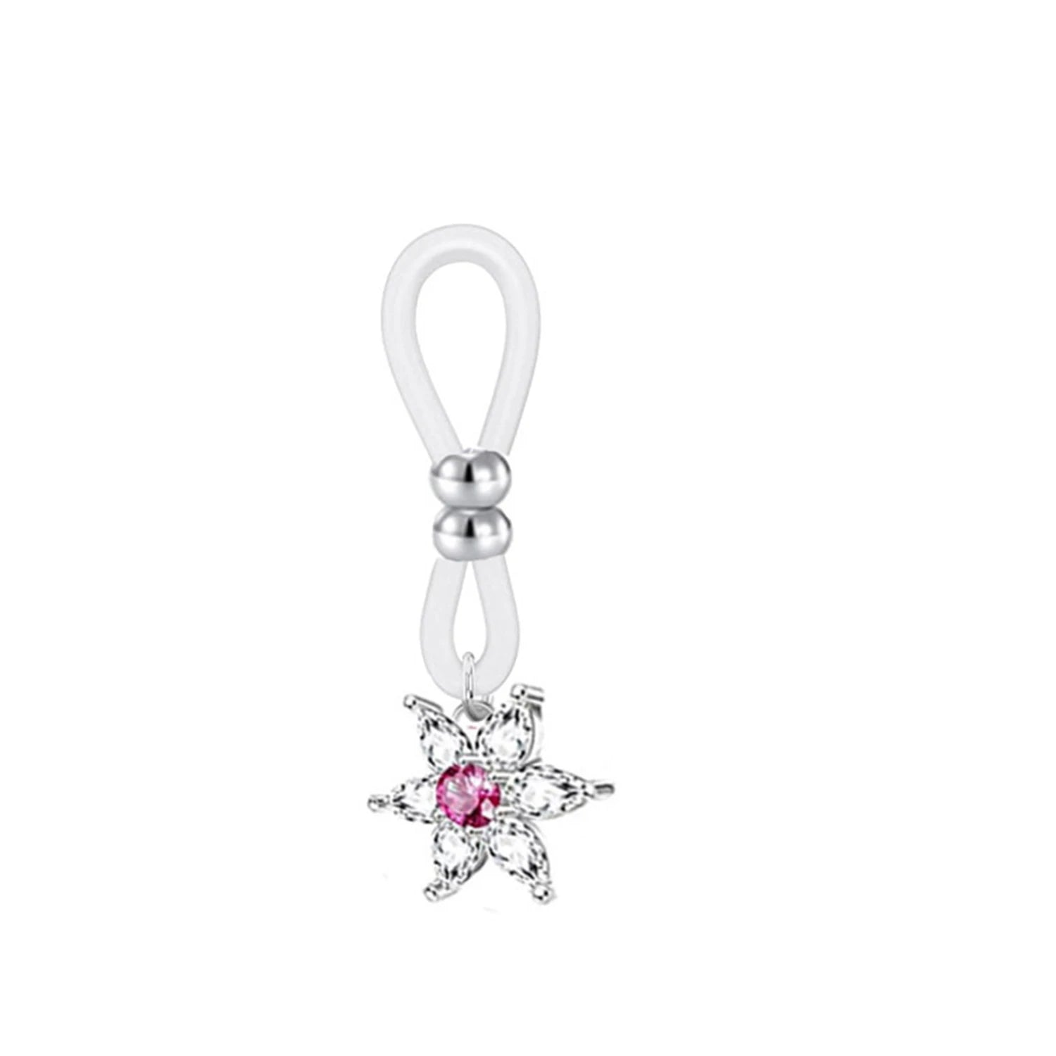 Faux Piercing téton Femme Fleur
