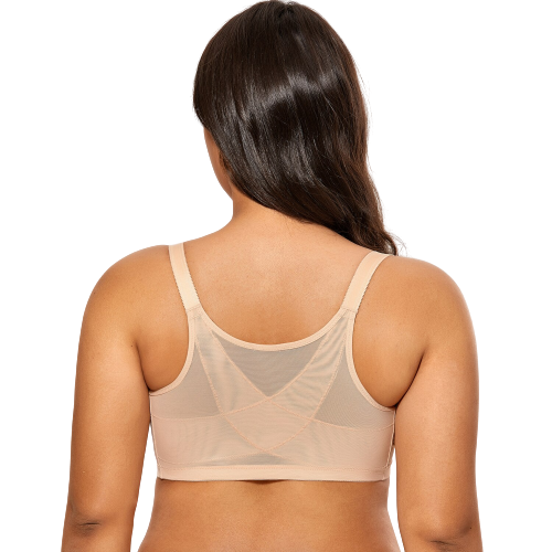 Soutien-gorge bretelles transparentes Grande taille dos