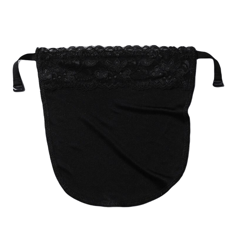 Cache décolleté noir avec bande