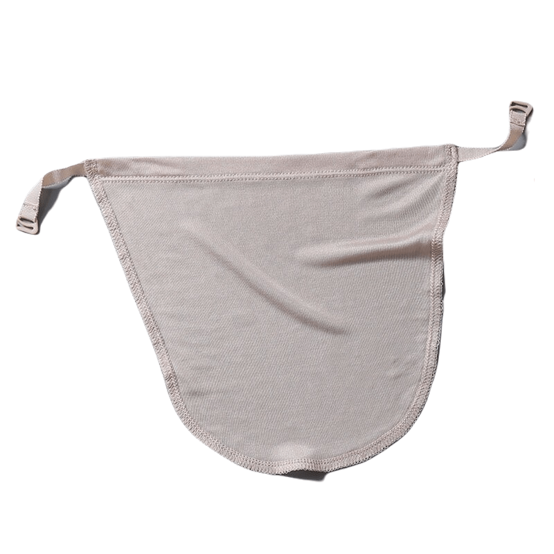 Cache décolleté beige simple