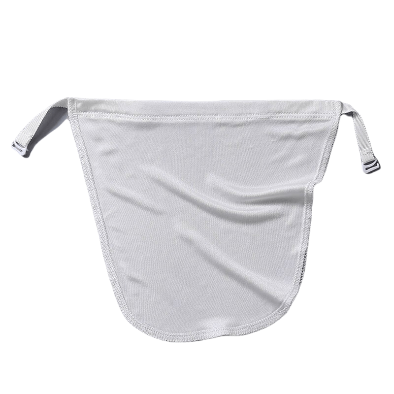 Cache décolleté blanc simple