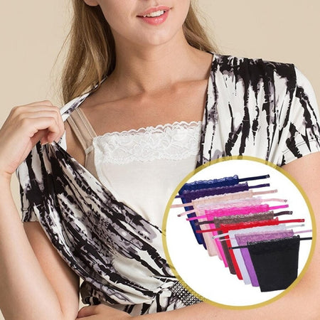 Exemple du cache décolleté sur une femme