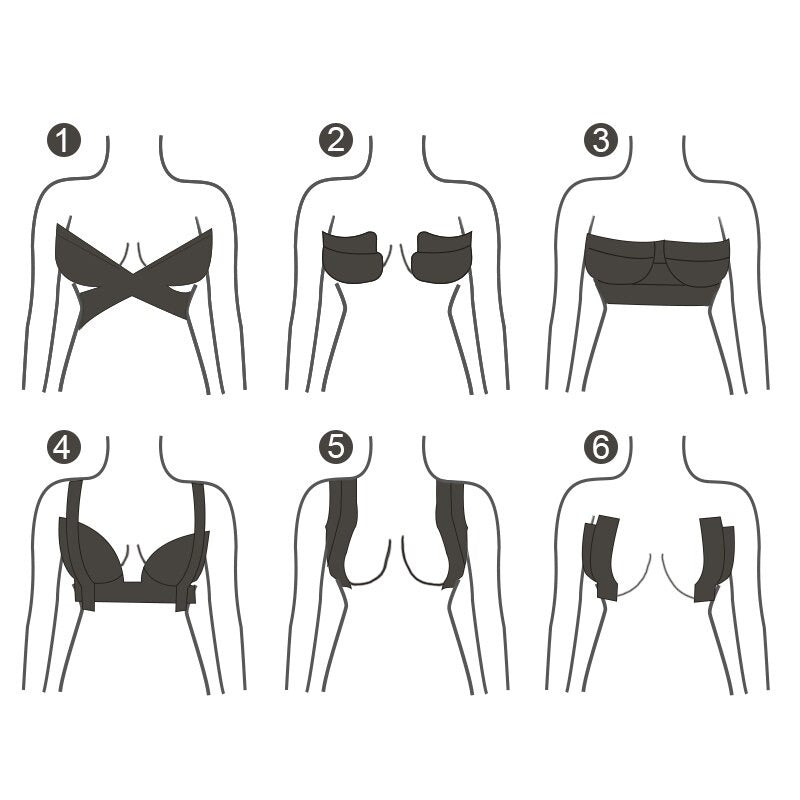 Scotch Adhésif Invisible pour Seins utilisation