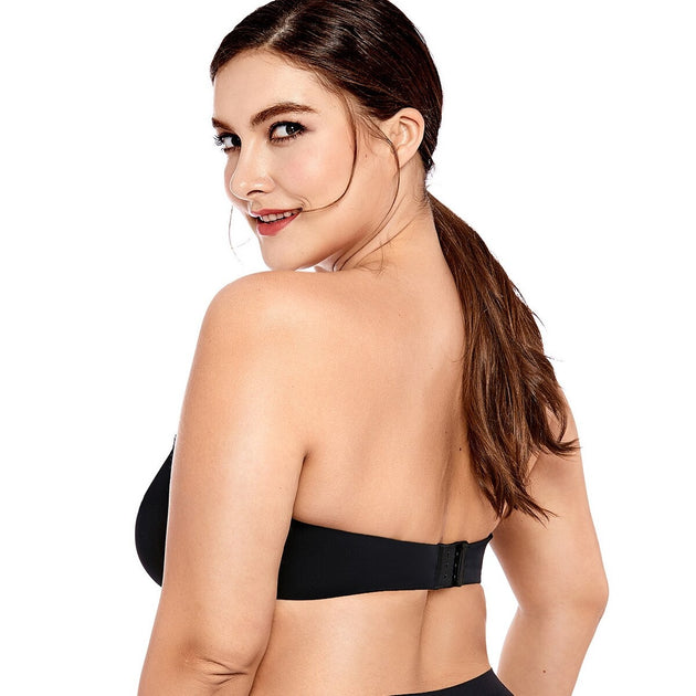 Soutien-gorge Adhésif Noir Sans Bretelles - Bonnet C, Taille Unique, Idéal Dos Nu Et Décolleté