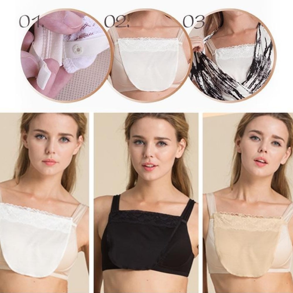 3 caches décolletés modèles