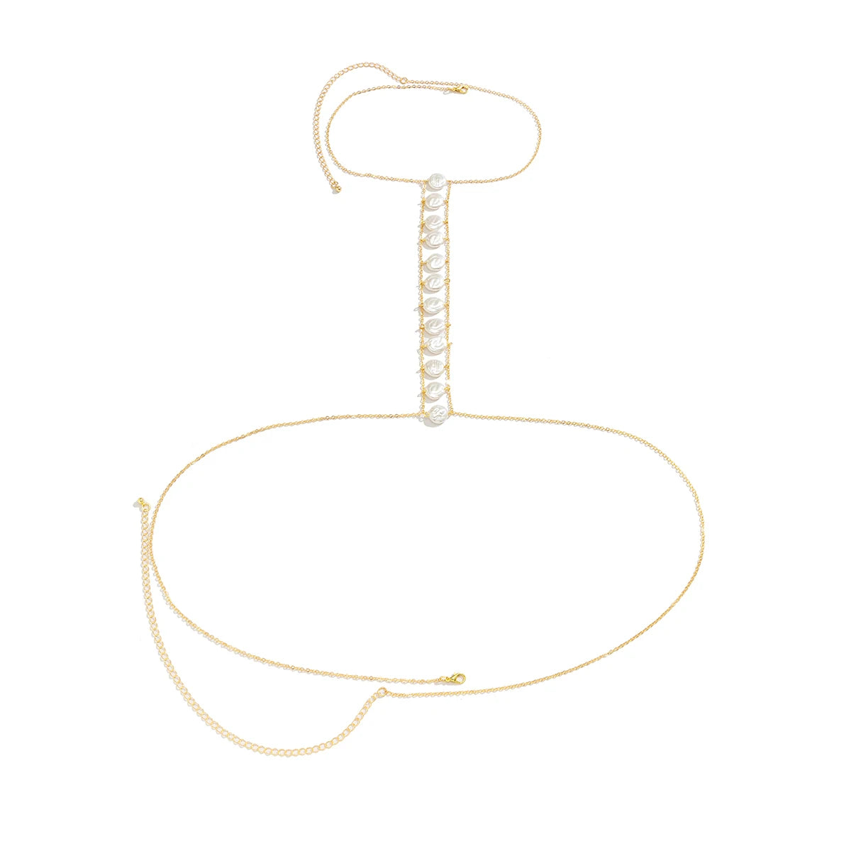 Collier Entre les seins Perles - 1