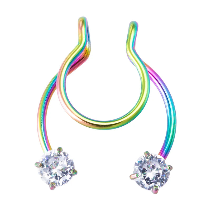 Faux Piercing Septum avec Boule