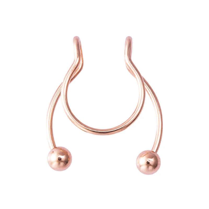 Faux Piercing Septum avec Boule