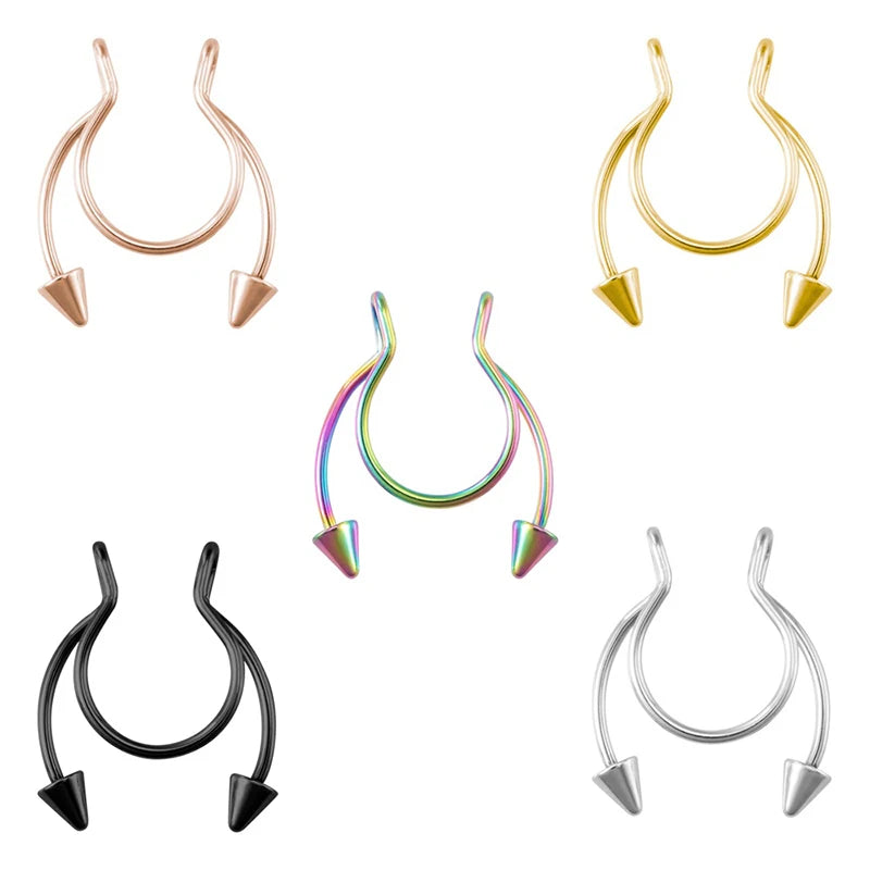 Faux Piercing Septum avec Boule