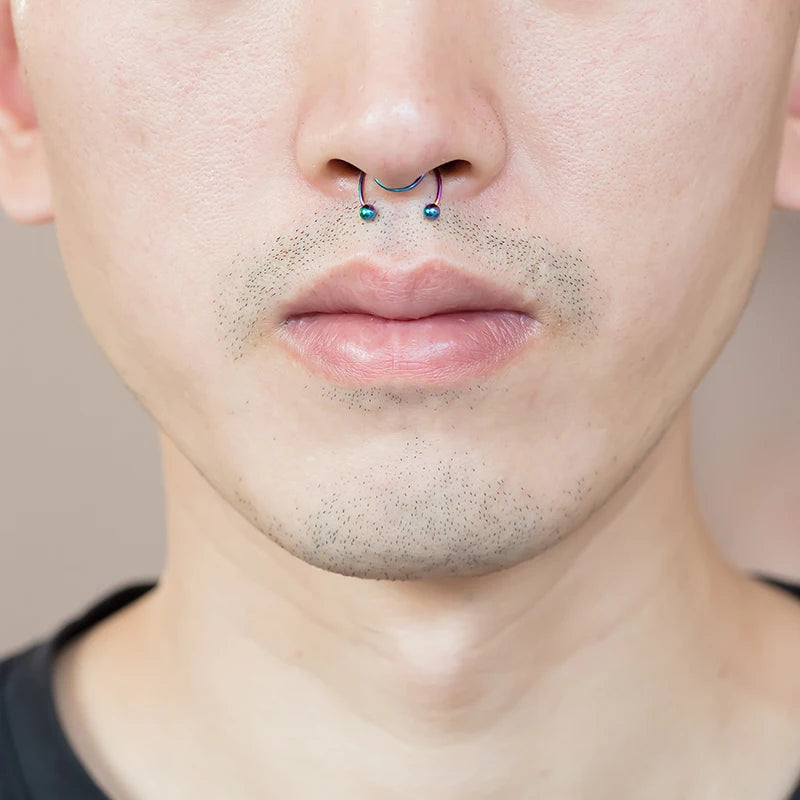 Faux Piercing Septum avec Boule