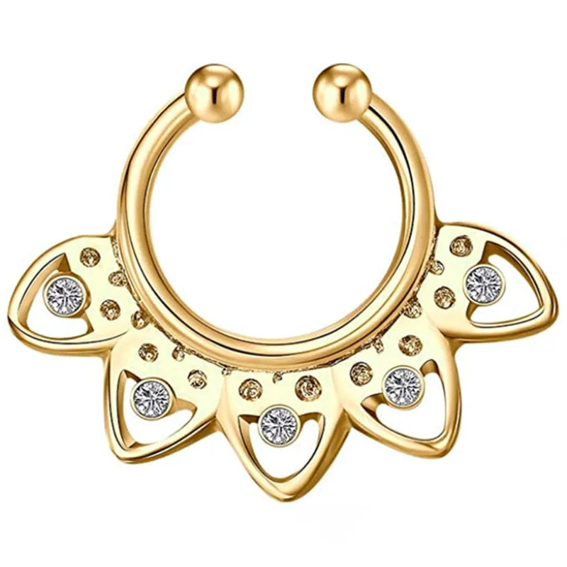 Faux Piercings Anneaux pour Septum pour le Nez