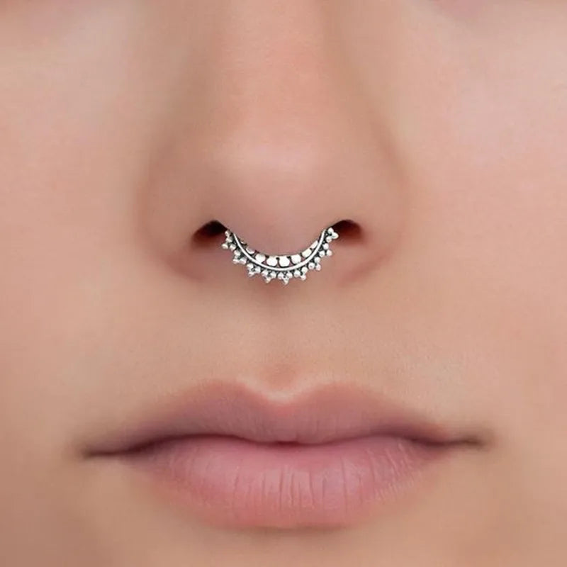 Faux Piercings Anneaux pour Septum pour le Nez