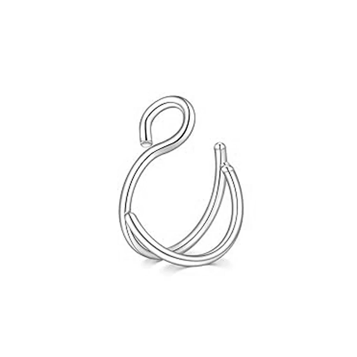 Faux Piercing pour Nez Double Anneau