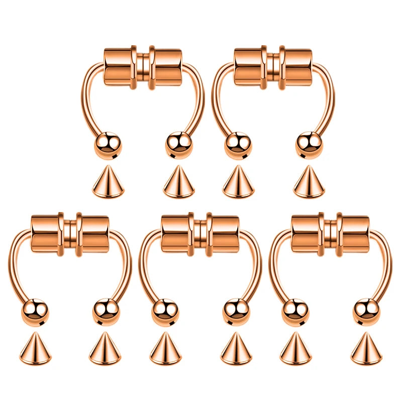Faux Piercings Magnétique pour Nez Septum