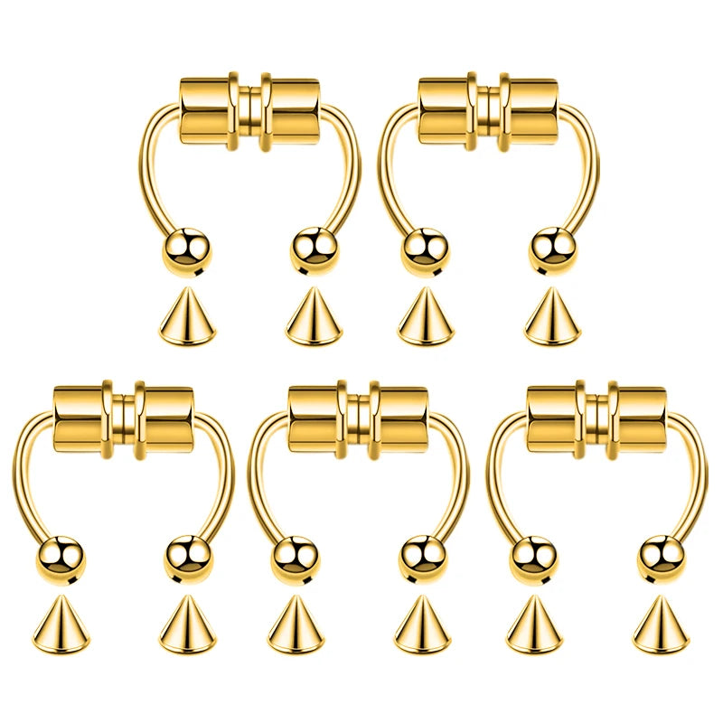 Faux Piercings Magnétique pour Nez Septum