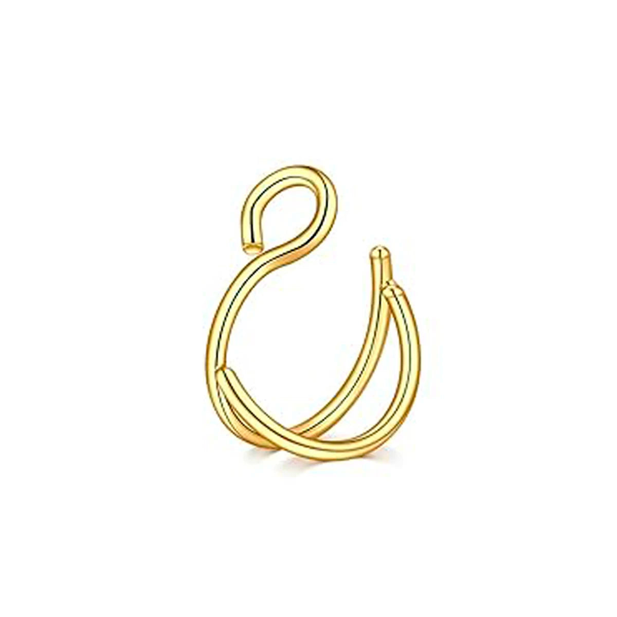 Faux Piercing pour Nez Double Anneau