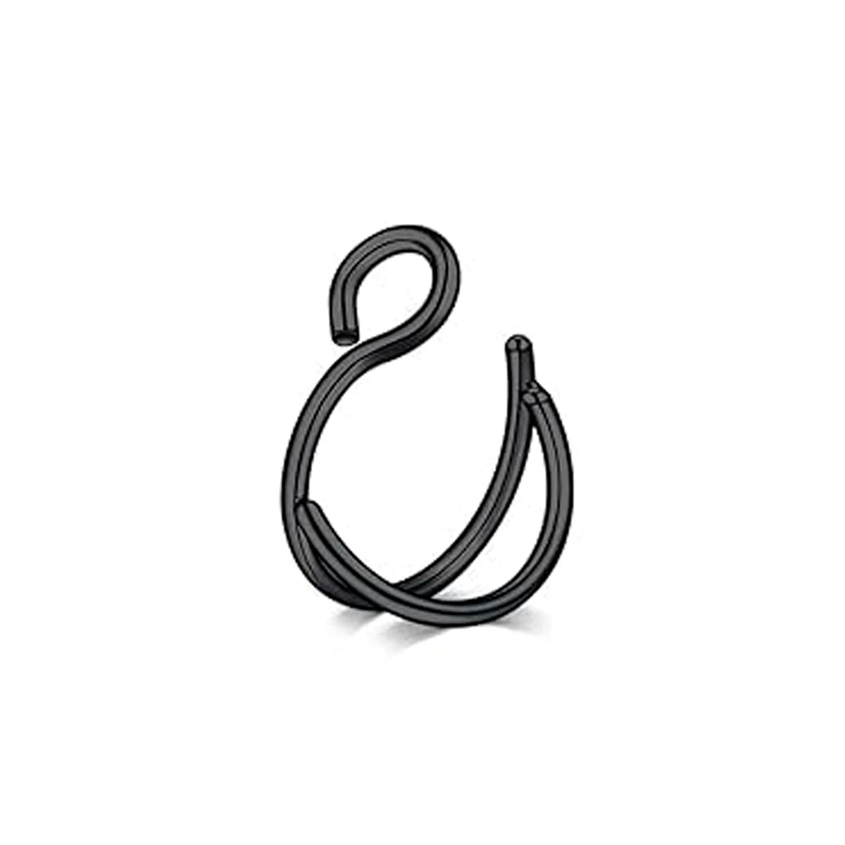 Faux Piercing pour Nez Double Anneau