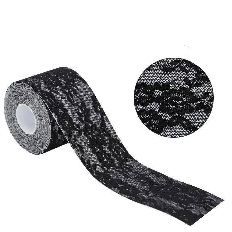 Scotch Poitrine Imitation Dentelle noir