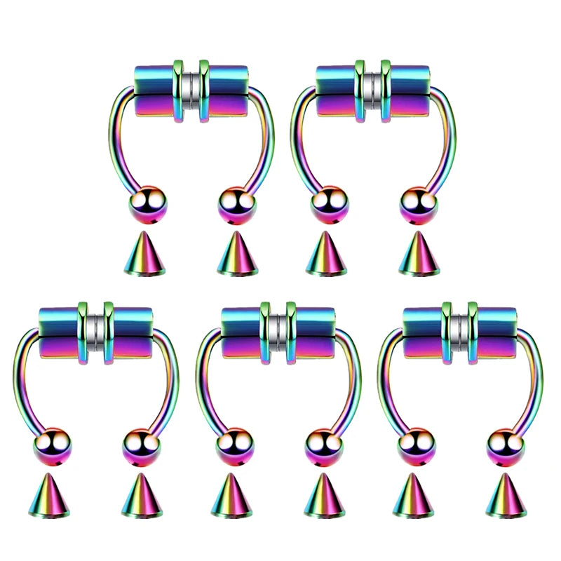 Faux Piercings Magnétique pour Nez Septum