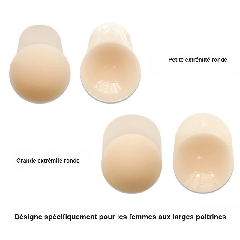Cache Mamelons en Silicone Naturelle Extrémité