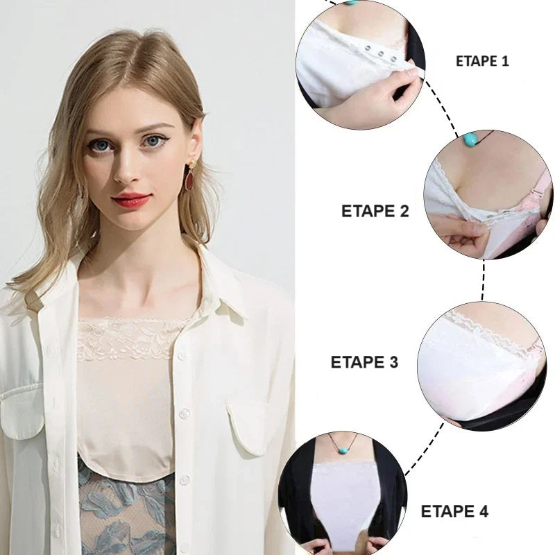 Cache seins Explications