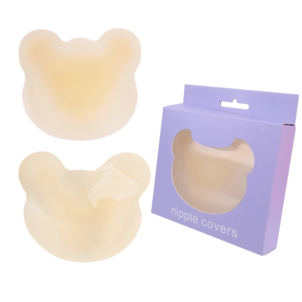 coque sein adhésif avec une boite