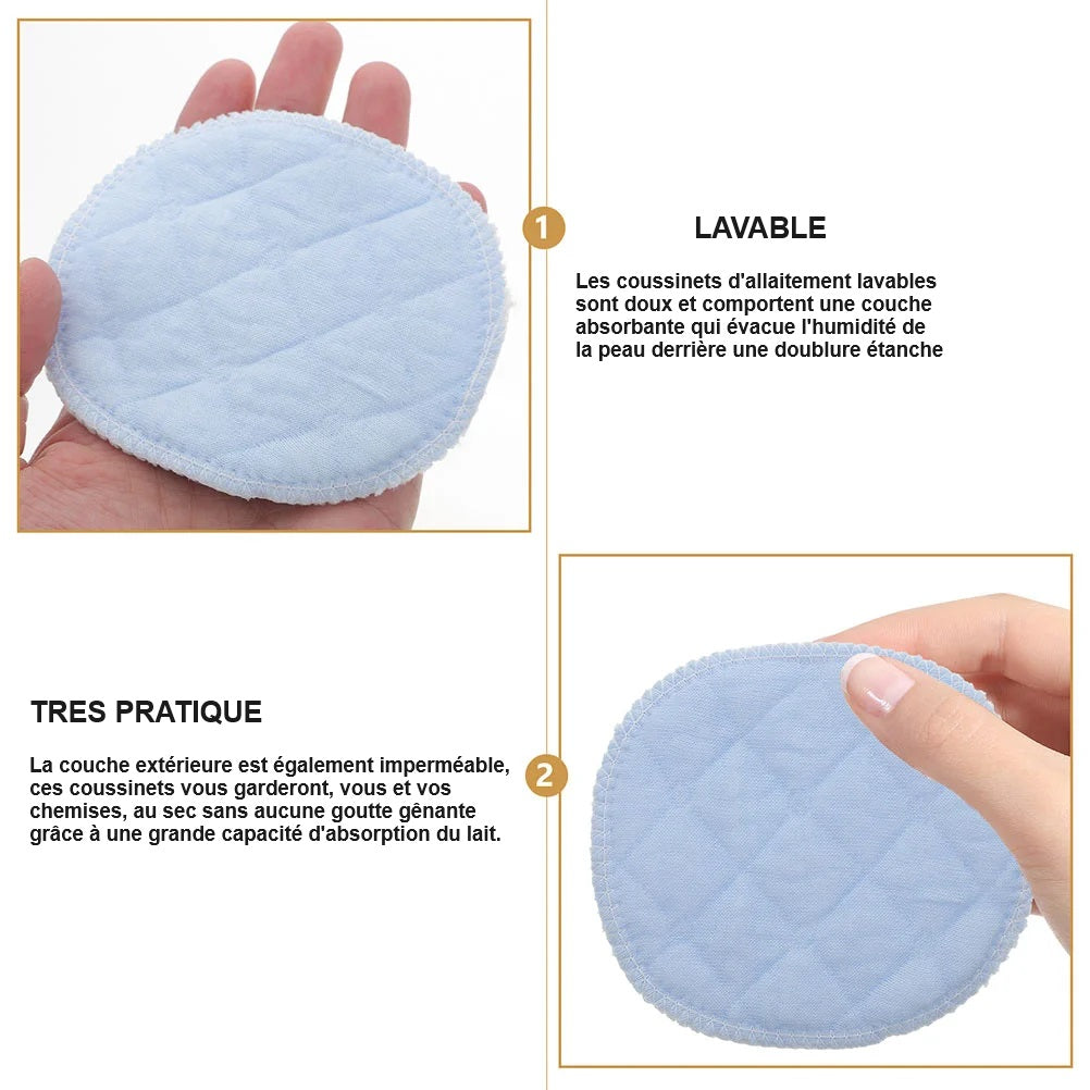 Lot de 20 Coussinets d’Allaitement Réutilisable