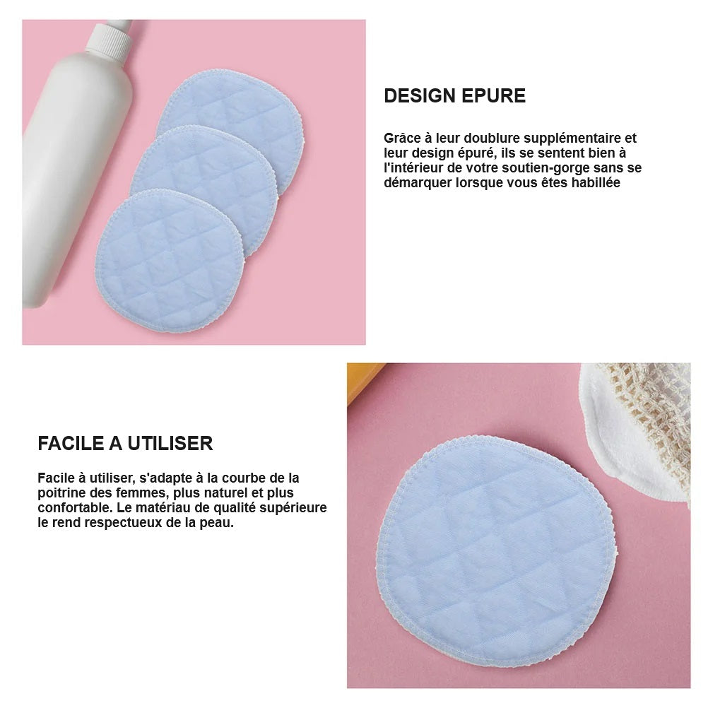 Lot de 20 Coussinets d’Allaitement Réutilisable