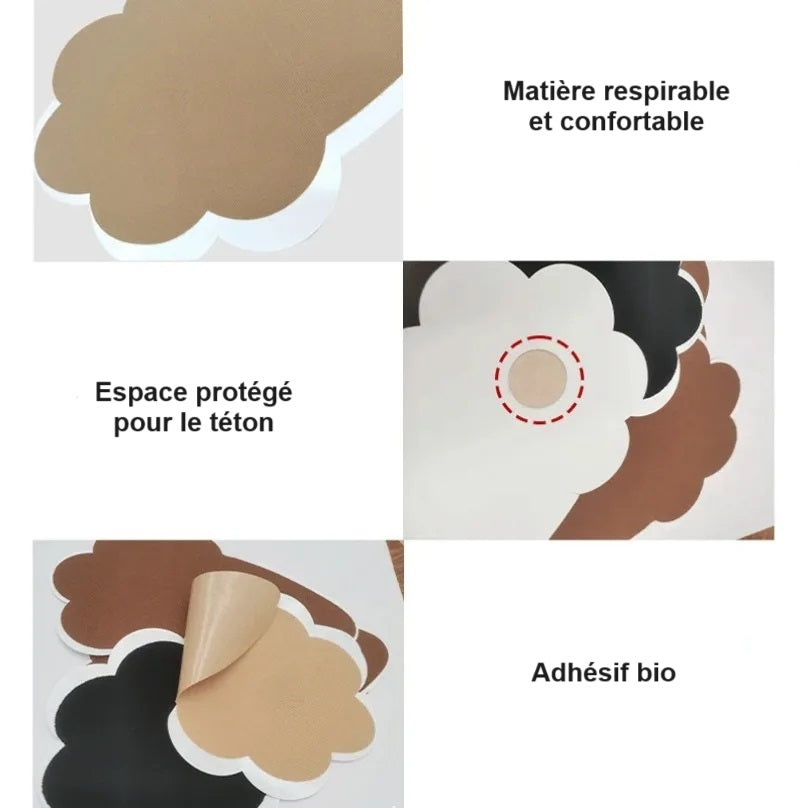 Remonte seins auto adhésif Avantages