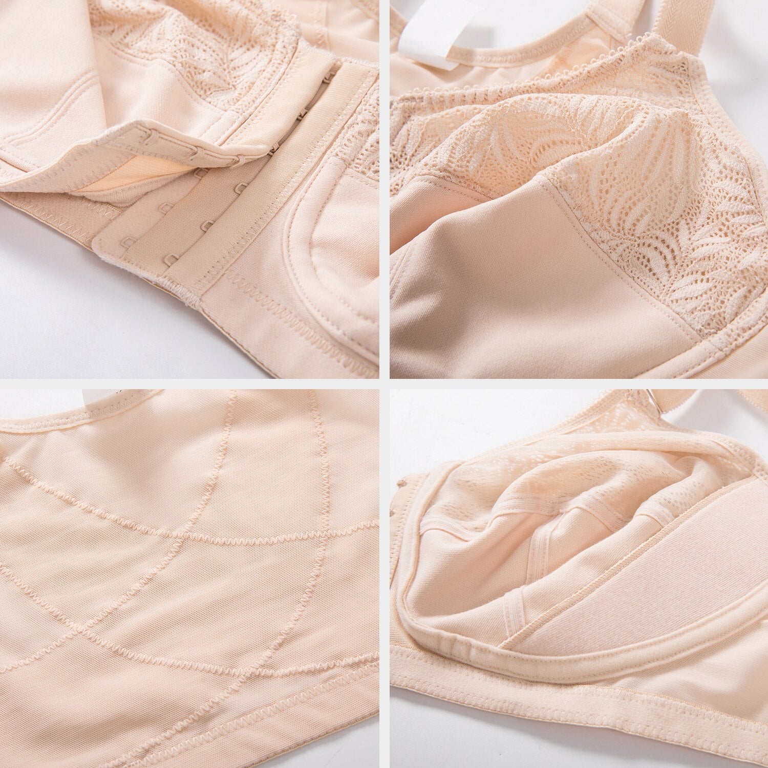 Soutien-gorge bretelles transparentes Grande taille zoom