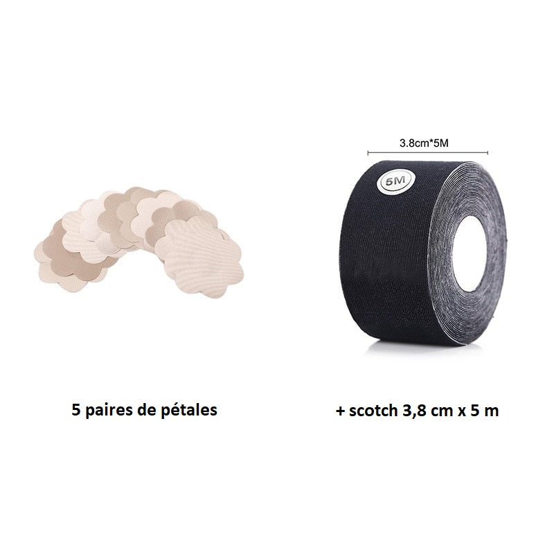 Adhésif en scotch pour seins modèle 1