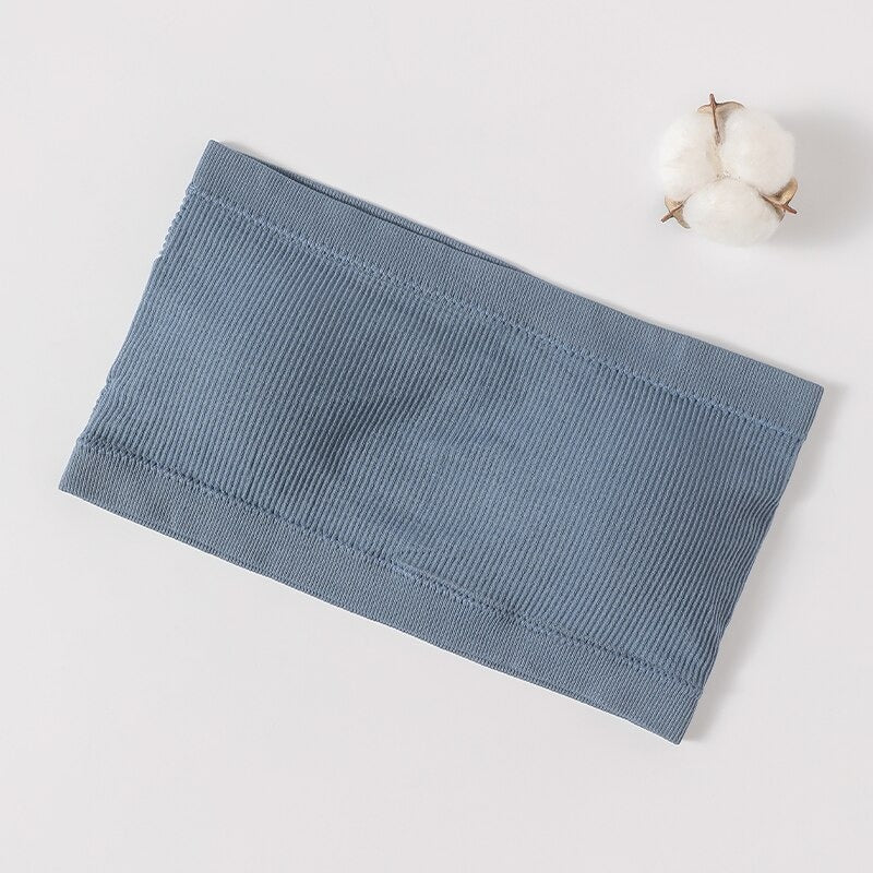 Bandeau Soutien-Gorge Invisible Bleu