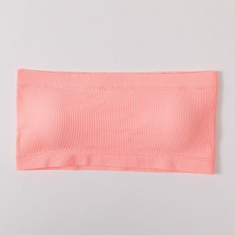 Bandeau Soutien-Gorge Invisible Corail