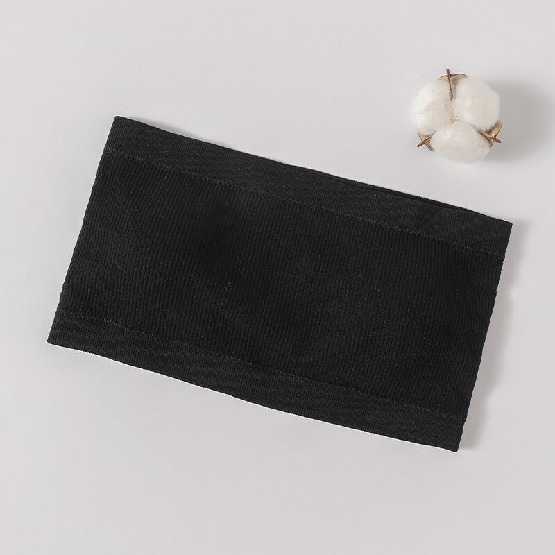 Bandeau Soutien-Gorge Invisible Noir