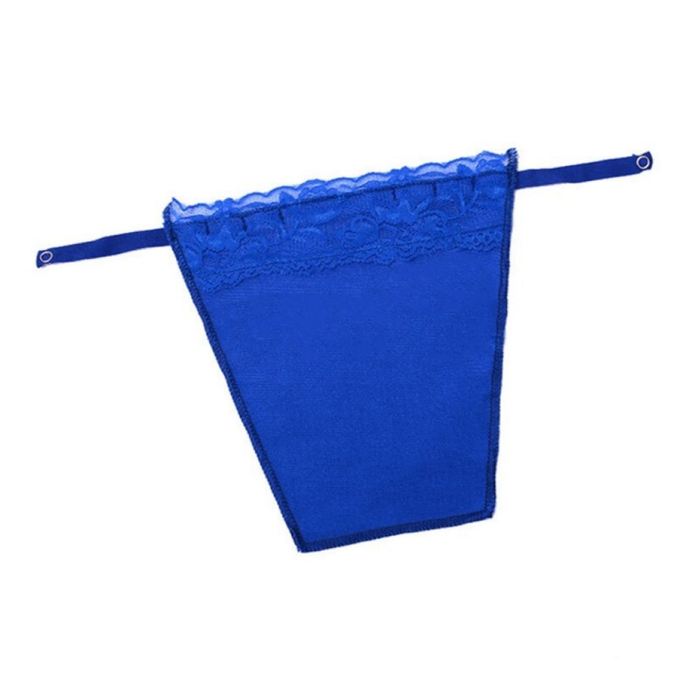 Cache décolleté bleu