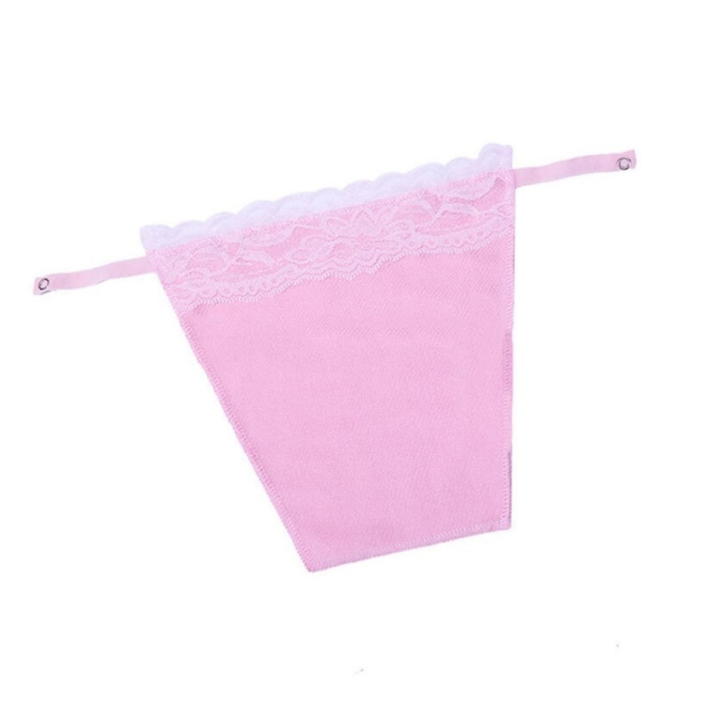 Cache décolleté rose