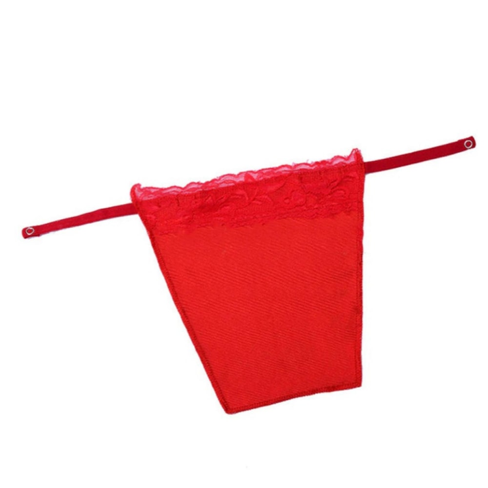 Cache décolleté rouge