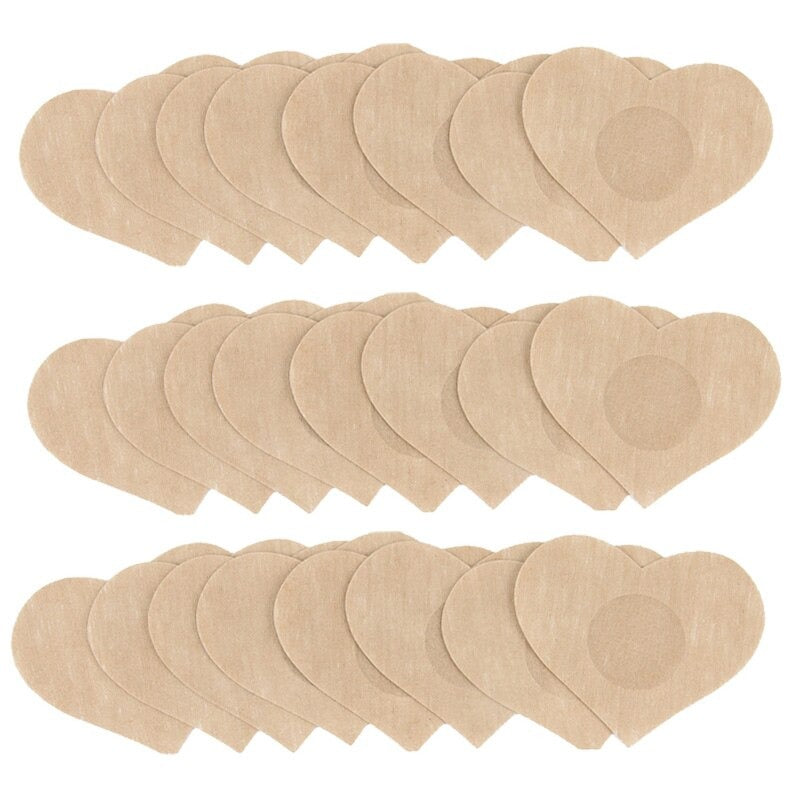 Cache-tétons femme en pétales coeur