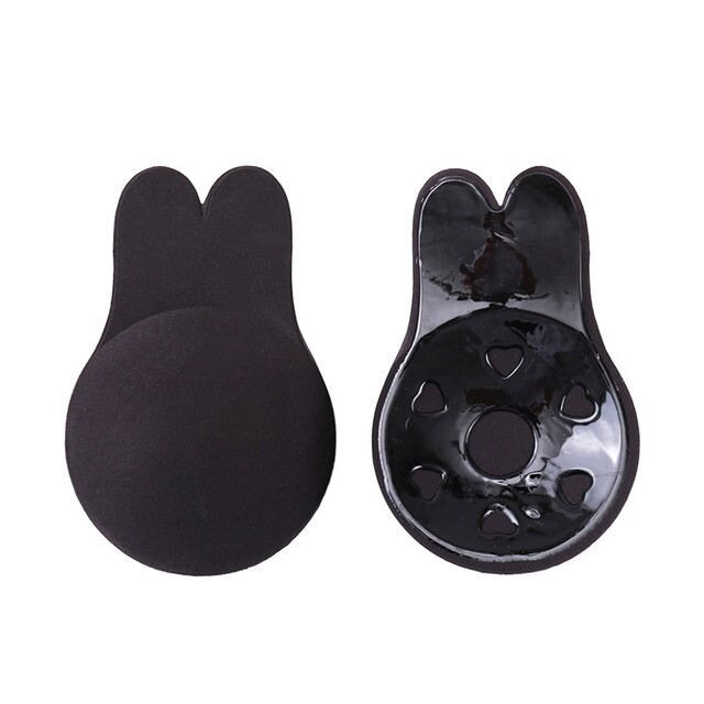 Cache-tétons invisible push-up Noir