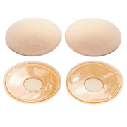 Lot De 2 Cache-Tétons Ronds En Dentelle Réutilisables - Noir - Adhésifs Discrets Pour Tenues Sans Soutien-Gorge - 12