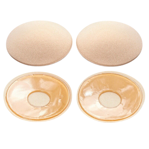 Cache Tétons Rond Adhésif Beige