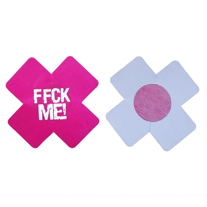 Cache Téton Sexy à Mots FFC me Rose