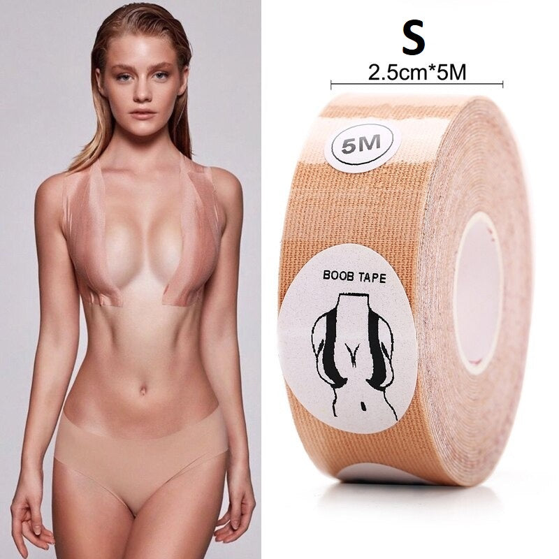 Scotch Adhésif Soutien-Gorge pour Femme Beige S