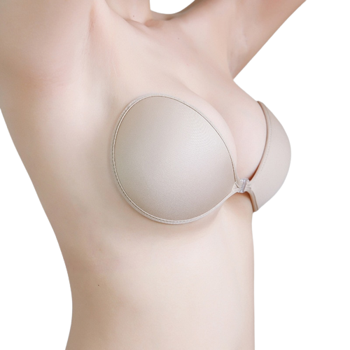 Soutien-Gorge Adhésif Push Up Sexy pour Femme Beige