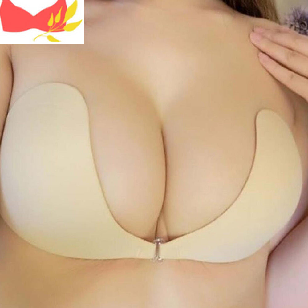 soutien-gorge-adhesif-sans-bretelles-push-up Modèle Beige