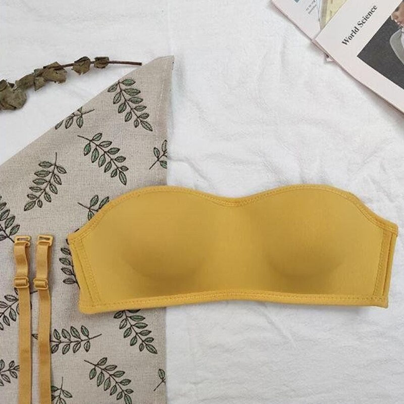 Soutien-Gorge Bandeau Jaune 