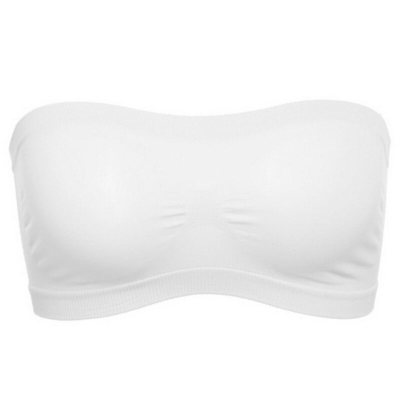 Soutien-Gorge en Bandeau Respirant Blanc
