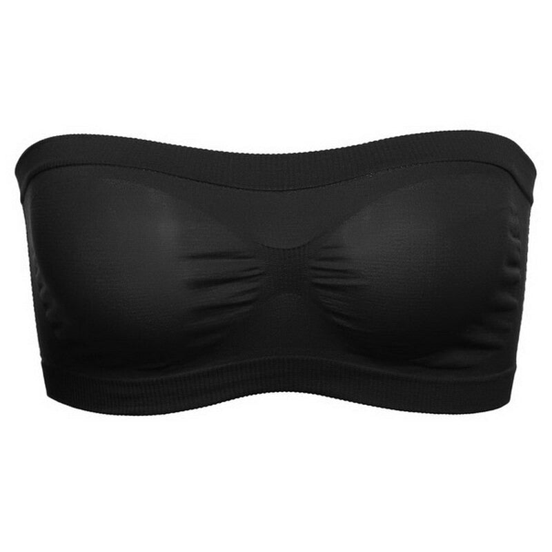 Soutien-Gorge en Bandeau Respirant Noir