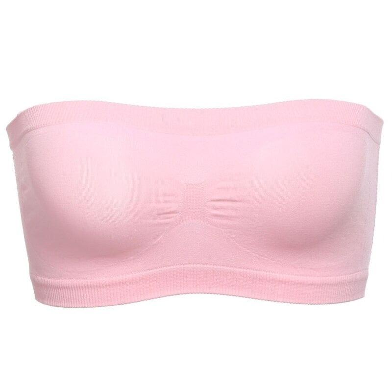 Soutien-Gorge en Bandeau Respirant Rose